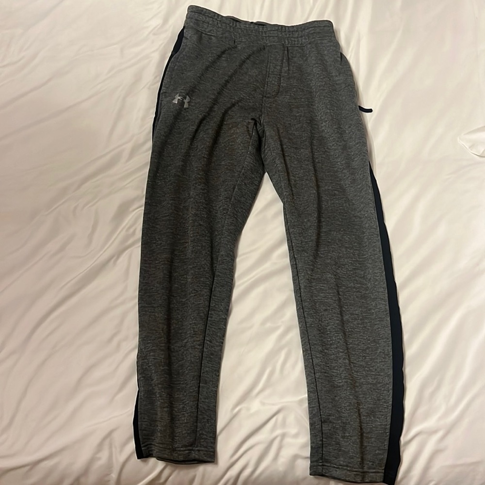 Under armor, gray joggers, size large